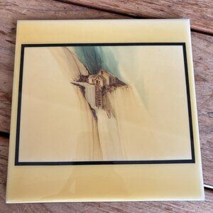 Albert Dreher Signed Ceramic Art Tile 8x8 Inch Square READ
